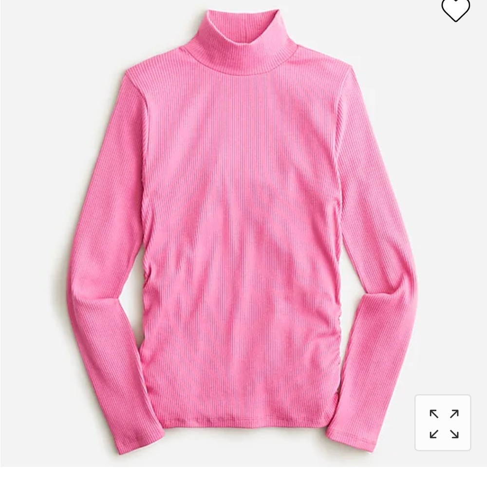J Crew Ruched Ribbed Turtleneck - Small